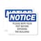 Signmission Please Wipe Your Feet Before Entering The Building, 10 in W x Rectangle, Plastic OS-2PACK-NS-P-710-L-17660 - alternate 1